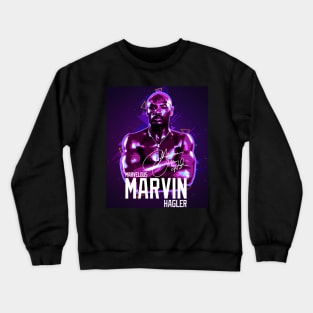 Marvelous Marvin Hagler Boxing Legend Signature Vintage Retro 80s 90s Bootleg Rap Style Crewneck Sweatshirt